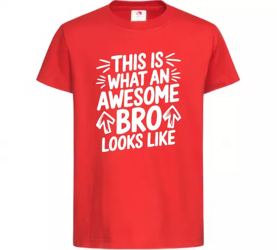 Детская футболка Ось так виглядає найкращий у світі брат Красный фото