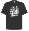 Футболка Оверсайз Ось так виглядає найкращий у світі брат Черный фото