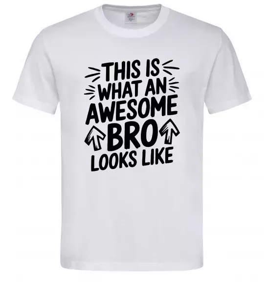 Чоловіча футболка Ось так виглядає найкращий у світі брат Білий фото
