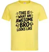 Чоловіча футболка Ось так виглядає найкращий у світі брат Лимонний фото