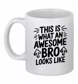 Чашка керамическая Bro Белый фото