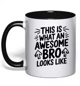 Чашка с цветной ручкой Brothers Ваше фото Серебро фото