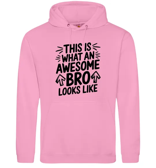 Мужская толстовка (худи) Ось так виглядає найкращий у світі брат Розовый фото