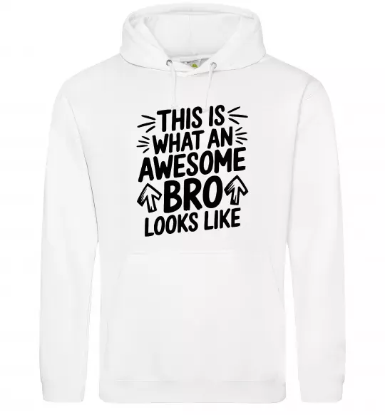 Мужская толстовка (худи) Ось так виглядає найкращий у світі брат Белый фото