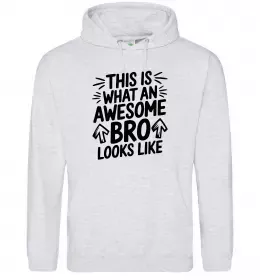 Мужская толстовка (худи) Брат супергерой Черный фото