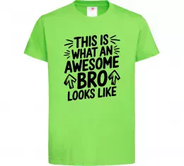 Детская футболка Best brother ever Лаймовый фото
