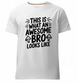 Мужская премиум футболка Брат супергерой Черный фото