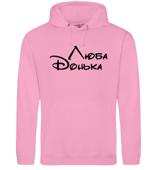 Женская толстовка (худи) Люба донька Розовый фото
