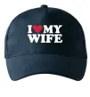 Кепка I love my wife Темно-синий фото