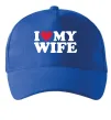 Кепка I love my wife Ярко-синий фото