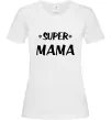 Жіноча футболка надпись Super mama Білий Жіноча футболка надпись Super mama Білий фото