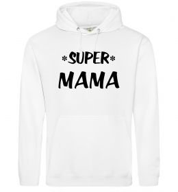 Женская толстовка (худи) надпись Super mama Женская толстовка (худи) надпись Super mama