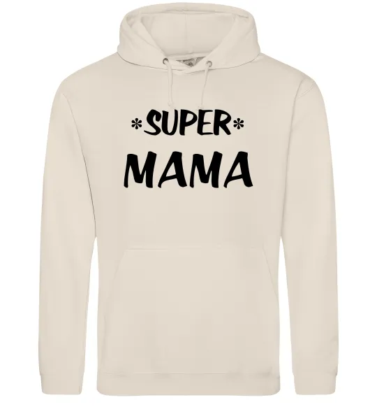 Женская толстовка (худи) надпись Super mama Таш фото