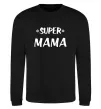 Світшот надпись Super mama Чорний фото