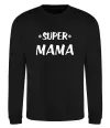 Свитшот надпись Super mama Черный фото