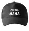Кепка надпись Super mama Чорний фото