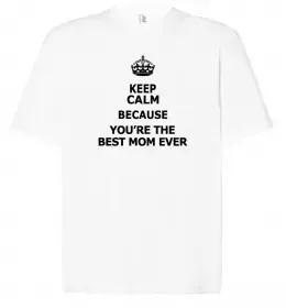 Футболка Оверсайз Keep Calm And Say Cheese Белый фото