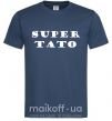 Мужская футболка Super тато Темно-синий фото
