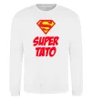 Світшот Super тато Білий фото