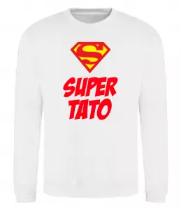 Свитшот Best dad ever в кругу Черный фото