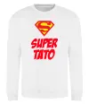 Свитшот Super тато Белый Свитшот Super тато Белый фото