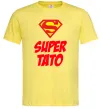 Мужская футболка Super тато Лимонный фото
