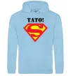 Чоловіча толстовка (худі) Супер тато Блакитний Чоловіча толстовка (худі) Супер тато Блакитний фото