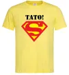Мужская футболка Супер тато Лимонный фото