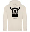 Чоловіча толстовка (худі) Best dad ever с усами Таш фото