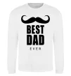 Світшот Best dad ever с усами Білий фото