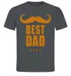 Мужская футболка Best dad ever с усами Графит Мужская футболка Best dad ever с усами Графит фото