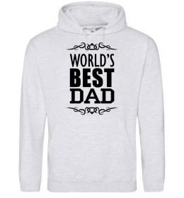 Мужская толстовка (худи) Worlds best dad