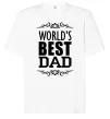 Футболка Оверсайз Worlds best dad Белый фото