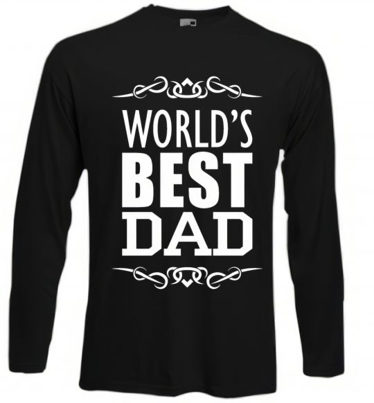 Реглан Worlds best dad Черный фото