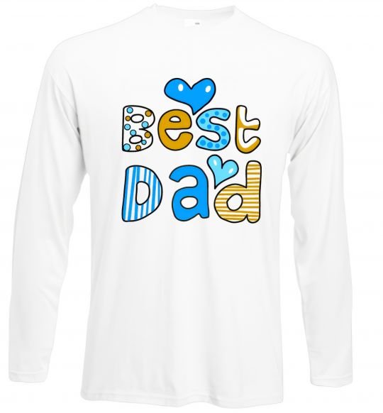 Реглан Best dad Белый фото