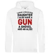 Чоловіча толстовка (худі) I have a beautiful daughter and a gun Білий Чоловіча толстовка (худі) I have a beautiful daughter and a gun Білий фото