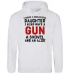 Чоловіча толстовка (худі) I have a beautiful daughter and a gun Сірий меланж Чоловіча толстовка (худі) I have a beautiful daughter and a gun Сірий меланж фото