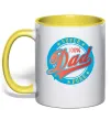 Чашка с цветной ручкой Super Dad 100 pure Солнечно желтый Чашка с цветной ручкой Super Dad 100 pure Солнечно желтый фото