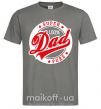 Мужская футболка Super Dad 100 pure Графит фото