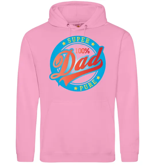 Чоловіча толстовка (худі) Super Dad 100 pure Рожевий фото