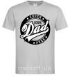 Чоловіча футболка Super Dad 100 pure Сірий фото