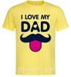 Чоловіча футболка I love my dad exclusive Лимонний фото
