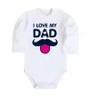 Детский боди I love my dad exclusive Белый фото