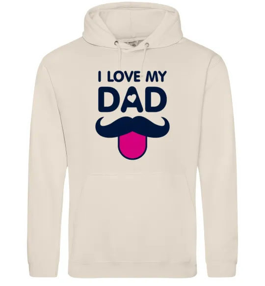 Мужская толстовка (худи) I love my dad exclusive Таш фото