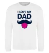 Світшот I love my dad exclusive Білий фото