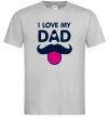 Чоловіча футболка I love my dad exclusive Сірий Чоловіча футболка I love my dad exclusive Сірий фото