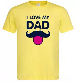 Мужская футболка I love my dad exclusive Лимонный фото