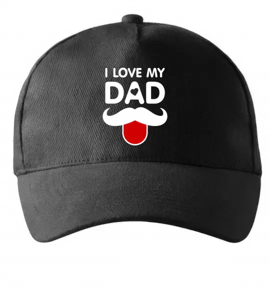 Кепка I love my dad exclusive Чорний фото