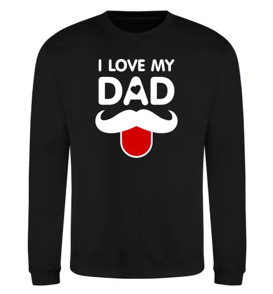 Світшот I love my dad exclusive Чорний фото