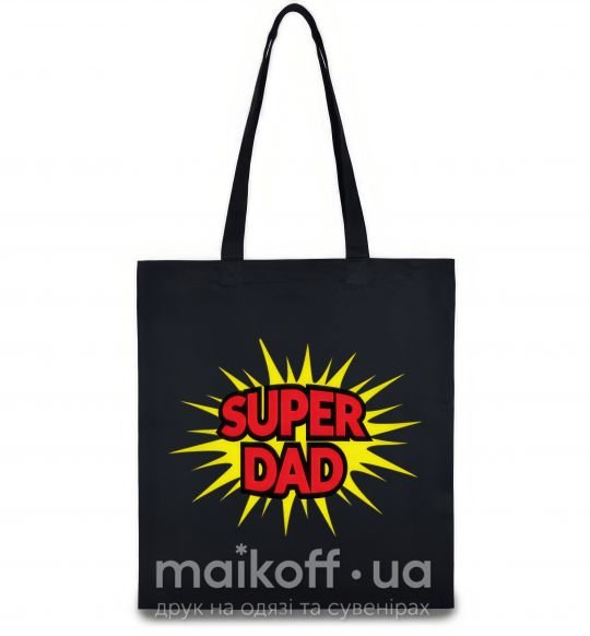 Еко-сумка Super Dad Чорний фото